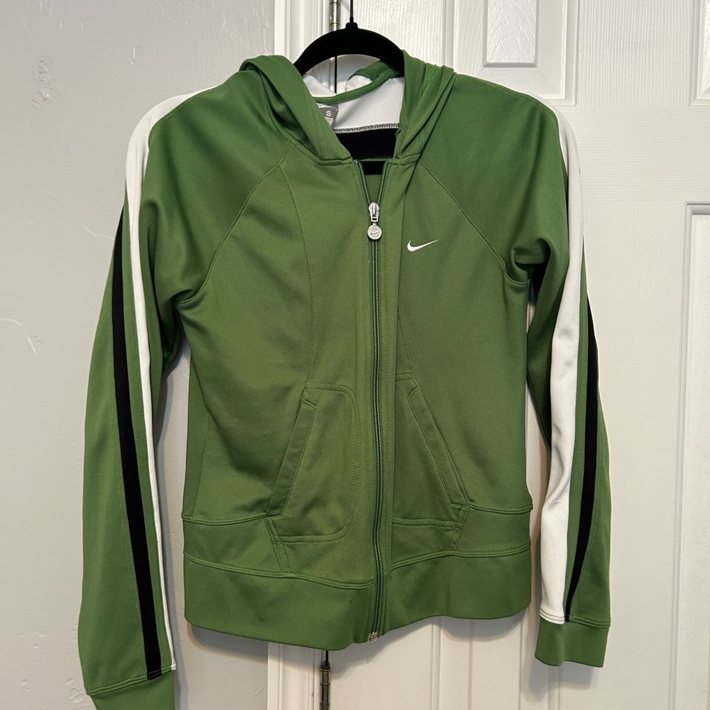 Nike Green and Black Athletic Jacket